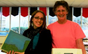 Cynthia Keller, PIE Ambassador from Havelock Elementary, and Amber Mirise, beginning teacher at Havelock Elementary